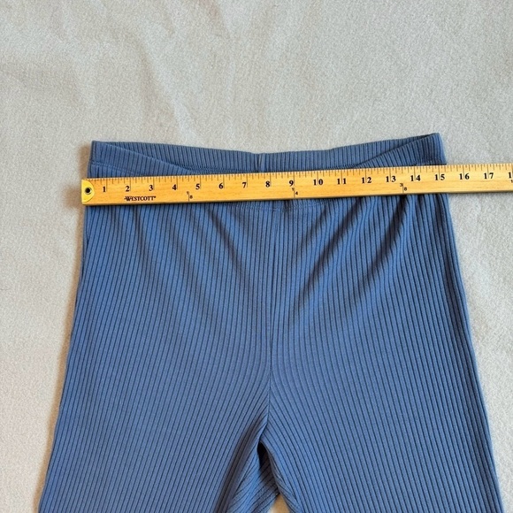 Aerie Kick-it Ribbed Knit Super Flare Bell Bottoms Pants Size L - Picture 5 of 8